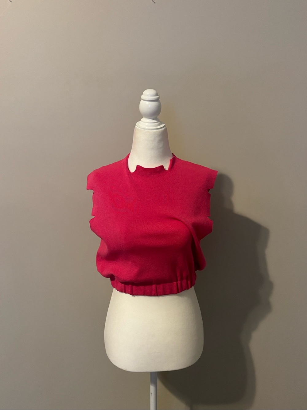 Kerisma + Two Four Six Cut out Pink Crop Top with Cinched